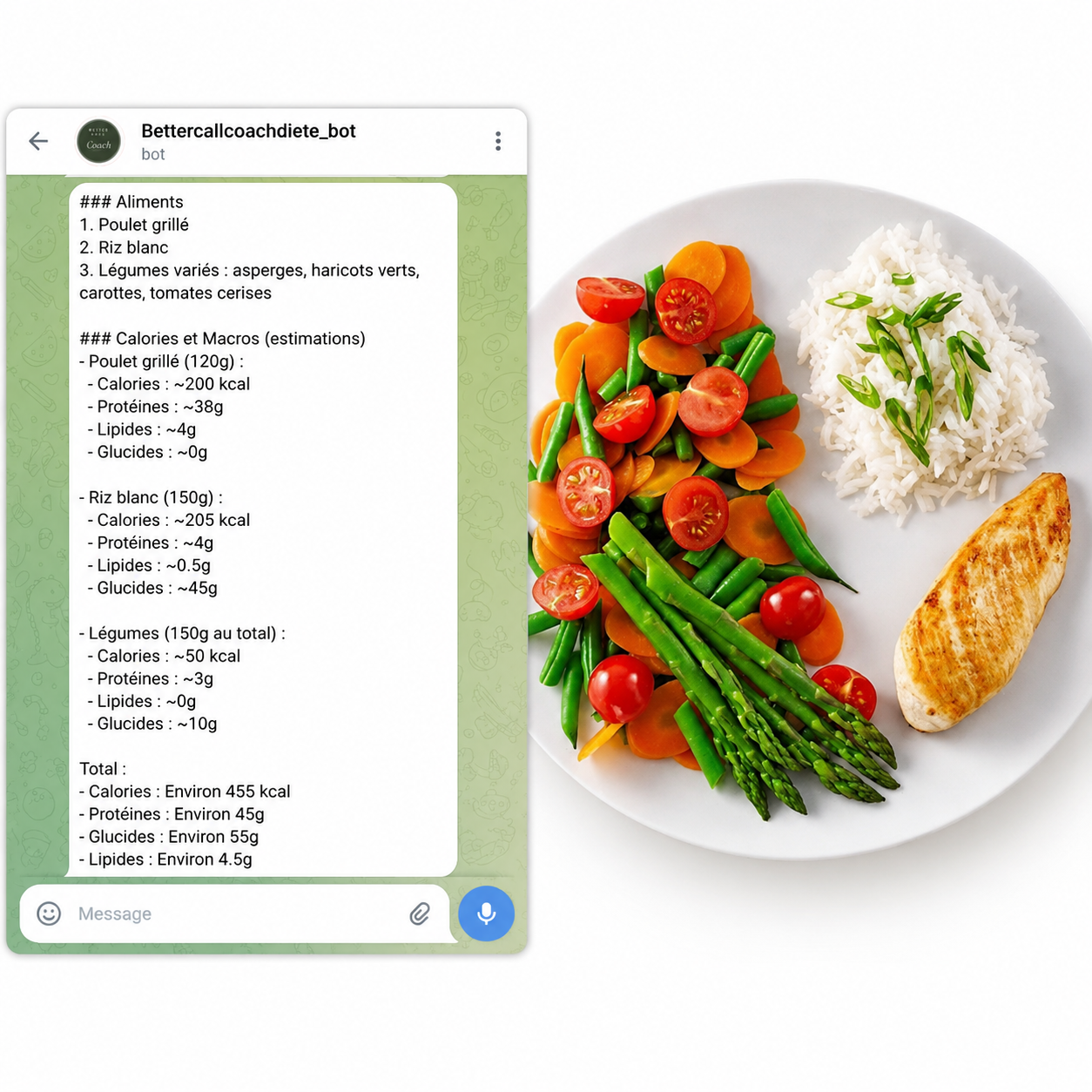 Analyse repas BCC Diète